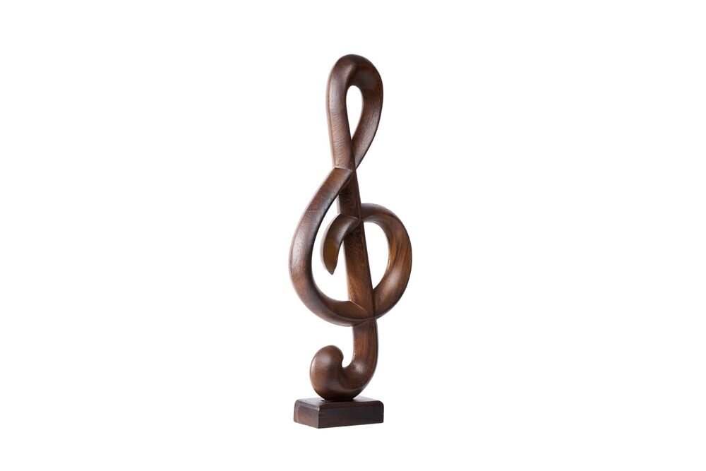 5160 Wooden Music Notes Sculpture for Home Decoration and Music Lovers